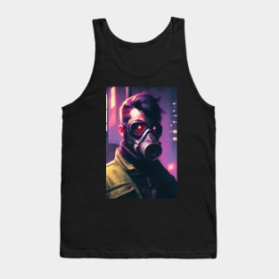 Abstract Cyberpunk Man Tank Top